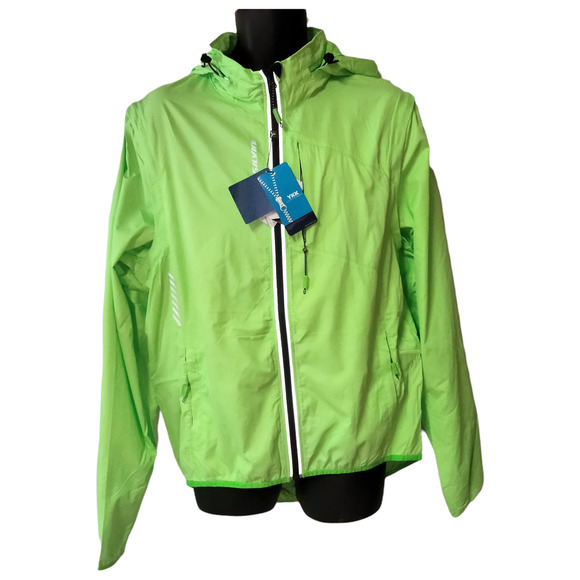 SILVINI Jacket VETTE Mens Neon Green Cycling Running Active Windbreaker NEW - Picture 4 of 12